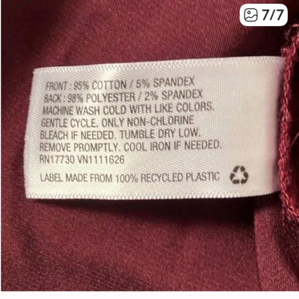 3/$15 ❤️ Ava & Viv wine colored detailed shirt 2x - Picture 7 of 7